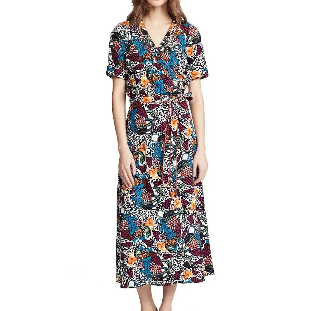 Veronica Beard Serena Wrap Dress - Size 4 - Picture 1 of 5